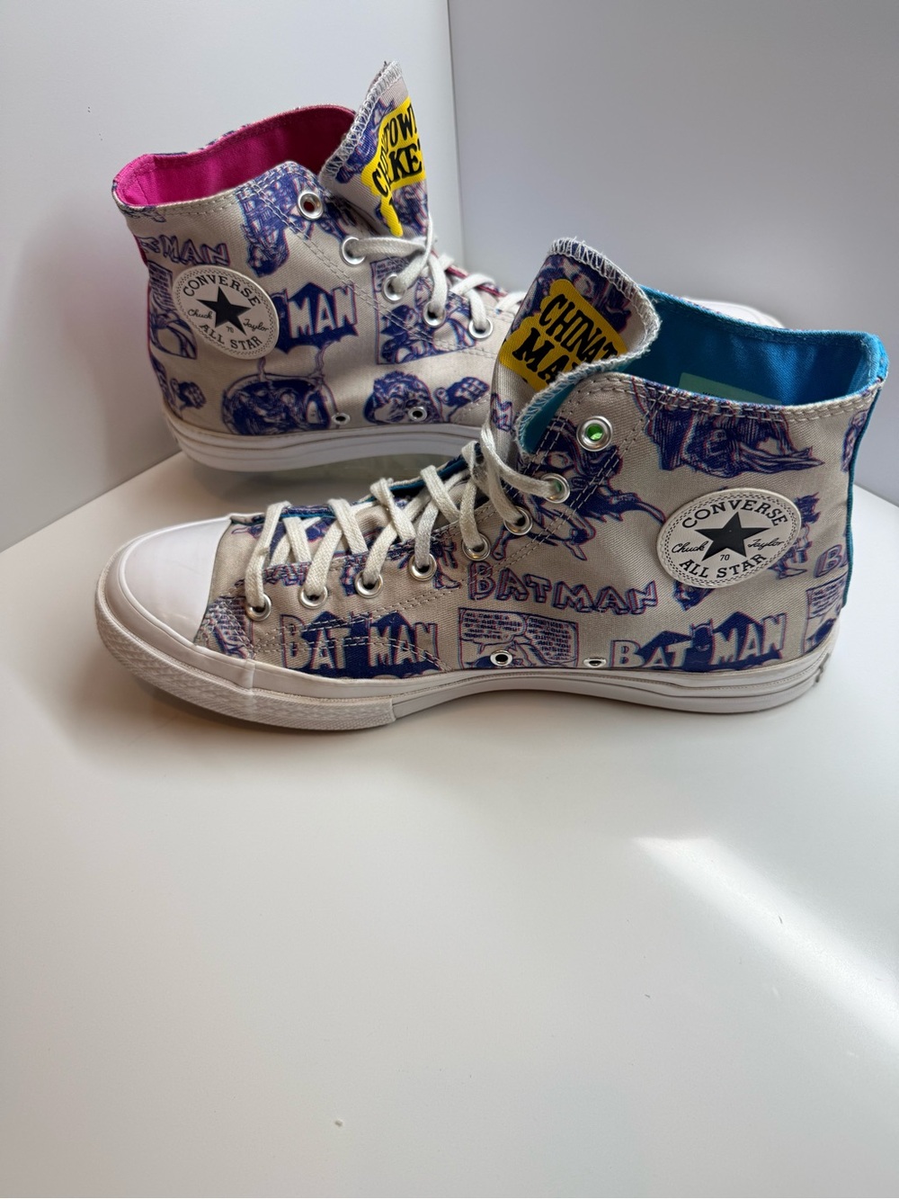 Converse Chuck 70 Hi x Chinatown Market Batman 3D Print White High Top M11/W13